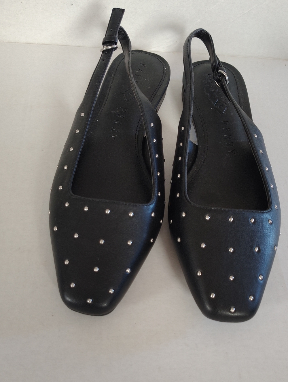 Katy Perry Collections Black Studded Slingback Flats